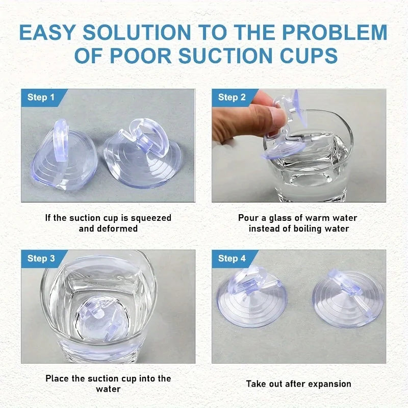 20pcs Car Window Sunshade Suction Cup Hooks – PVC Loop Design Car Suction Cup Hooks Babs