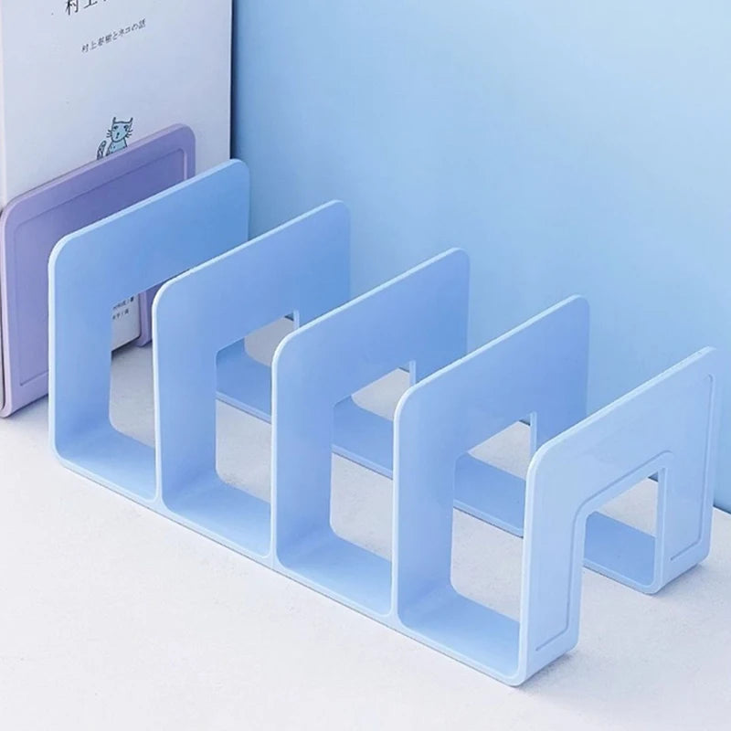Desk Organizer Shelf for Books, Files & Magazines | 4-Section Desk Organizer Shelf Babs