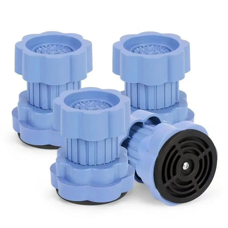 Adjustable Washing Machine Foot Pads – Non-Slip & Noise Dampening Appliance Foot Pad Babs Blue 4pcs