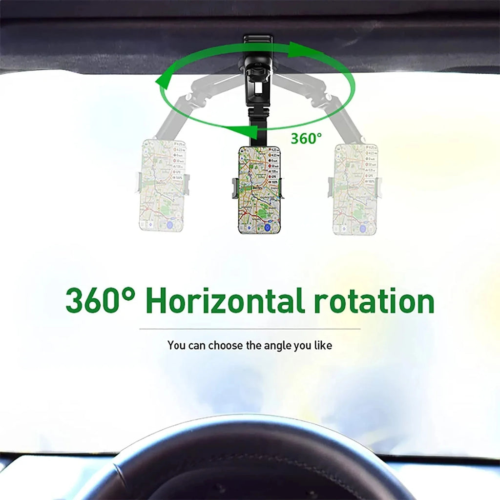 360° Rotating Car Sun Visor Phone Holder – Universal Mount Car Phone Holder Babs