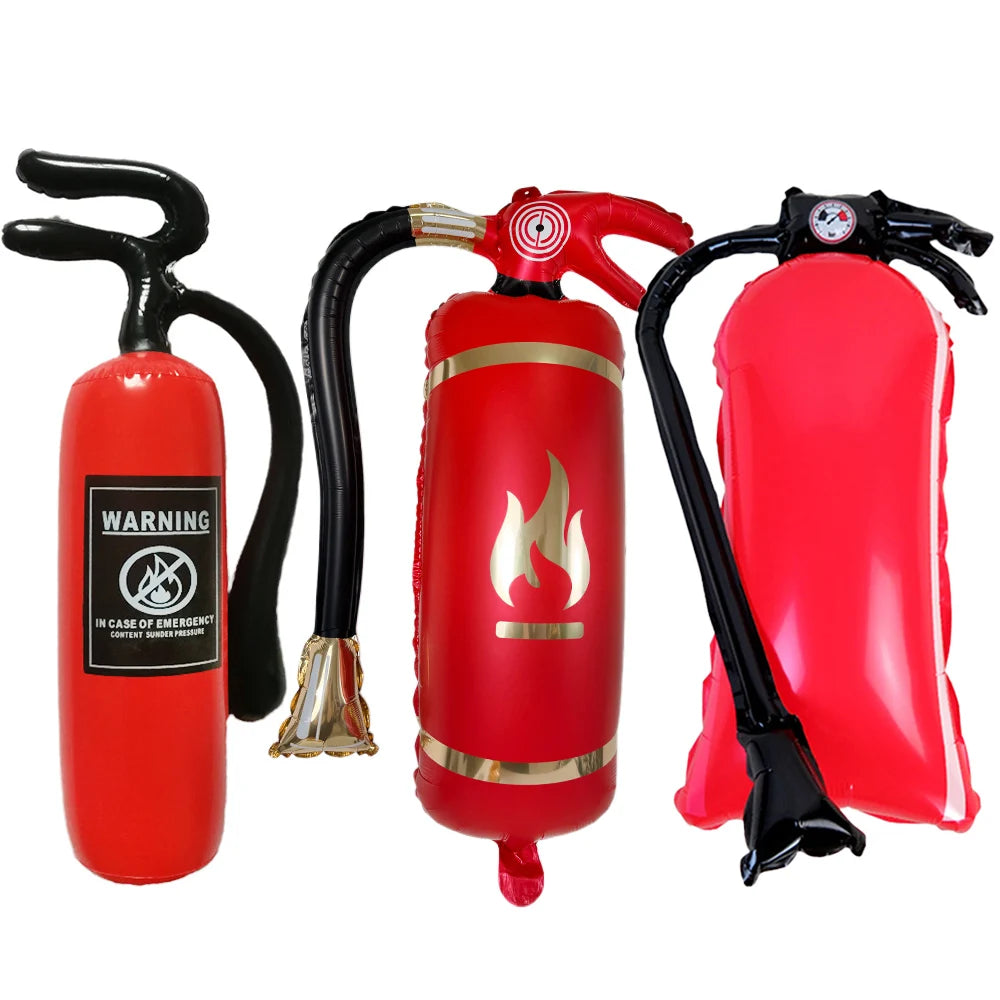 Fire Truck Inflatable Foil Balloons – 3 Styles Party Décor Party Balloons Babs