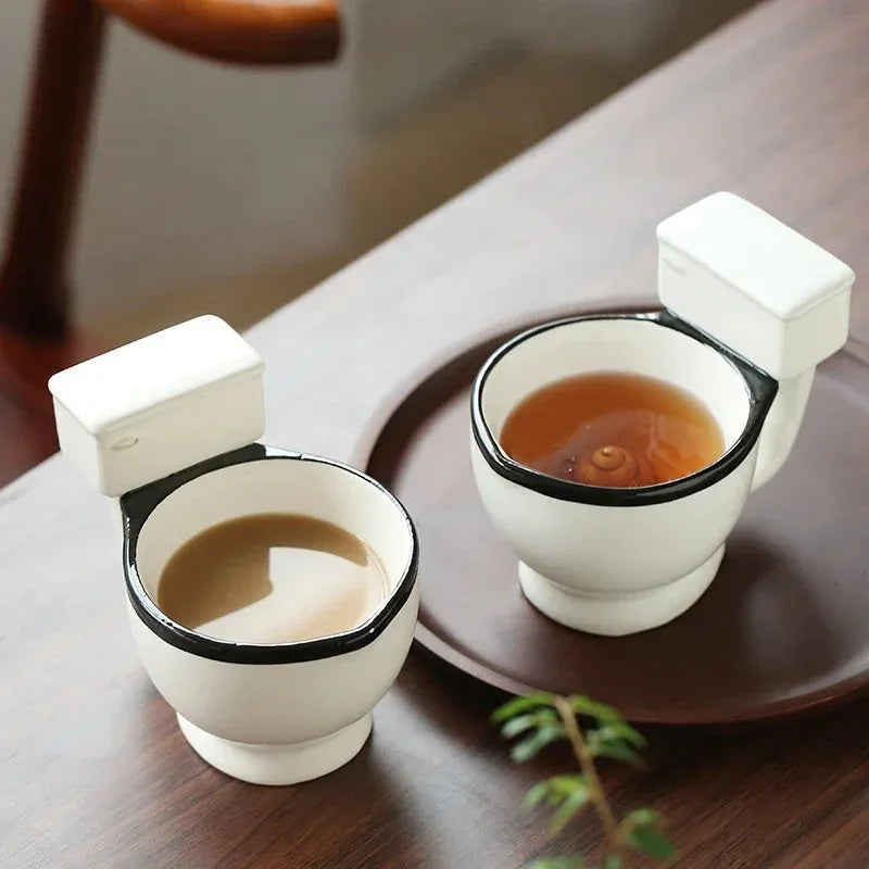 Toilet-Shaped Ceramic Mug | Novelty Coffee & Tea Cup Gift Novelty Ceramic Mug Babs