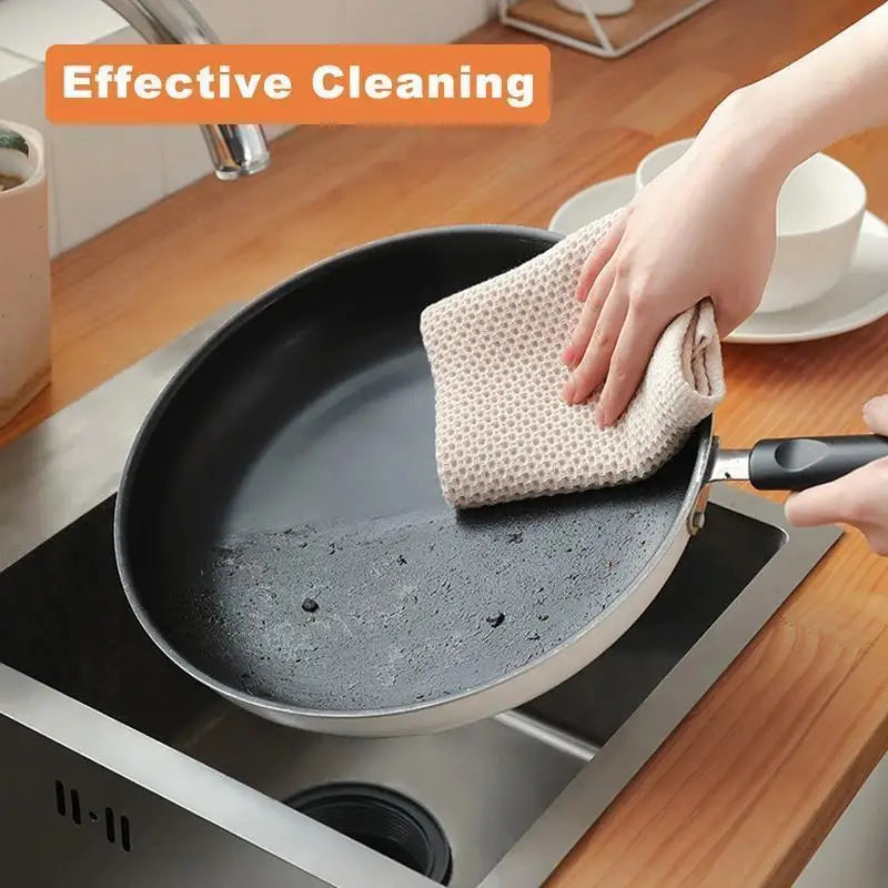 2-Pack Waffle Honeycomb Cotton Face & Kitchen Towels Waffle Face Towel Set Babs