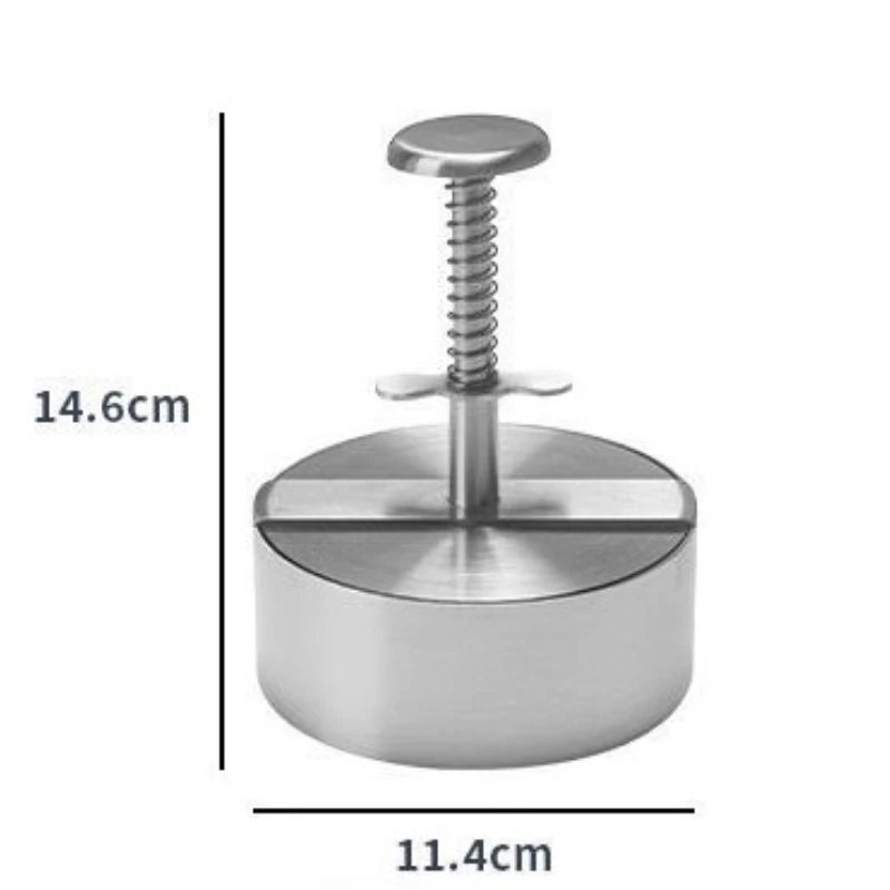 Stainless Steel Burger Patty Press & Rice Ball Mold Burger Patty Press Babs Diameter 114mm