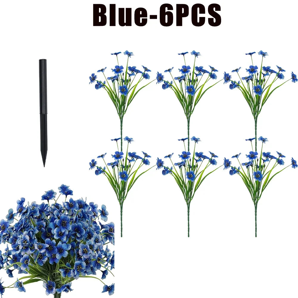 UV Resistant Artificial Violet Flowers – Garden & Wedding Décor