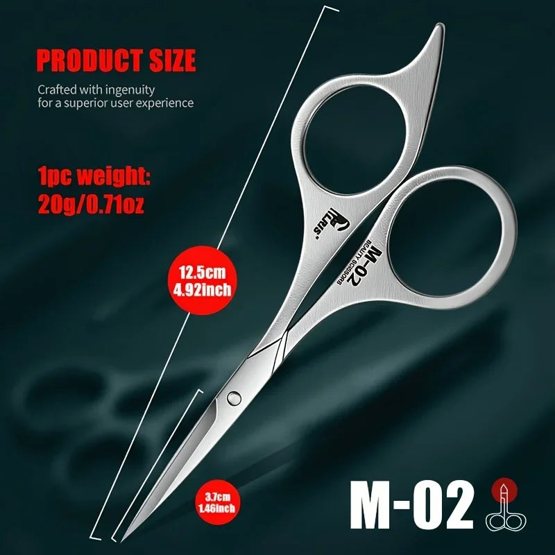 Professional Stainless Steel Eyebrow Scissors – Sharp & Ergonomic Eyebrow Scissors Babs