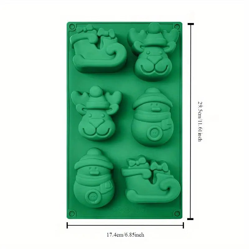 Christmas Silicone Molds – Santa, Snowman & Tree Baking Set Silicone Baking Mold Babs A