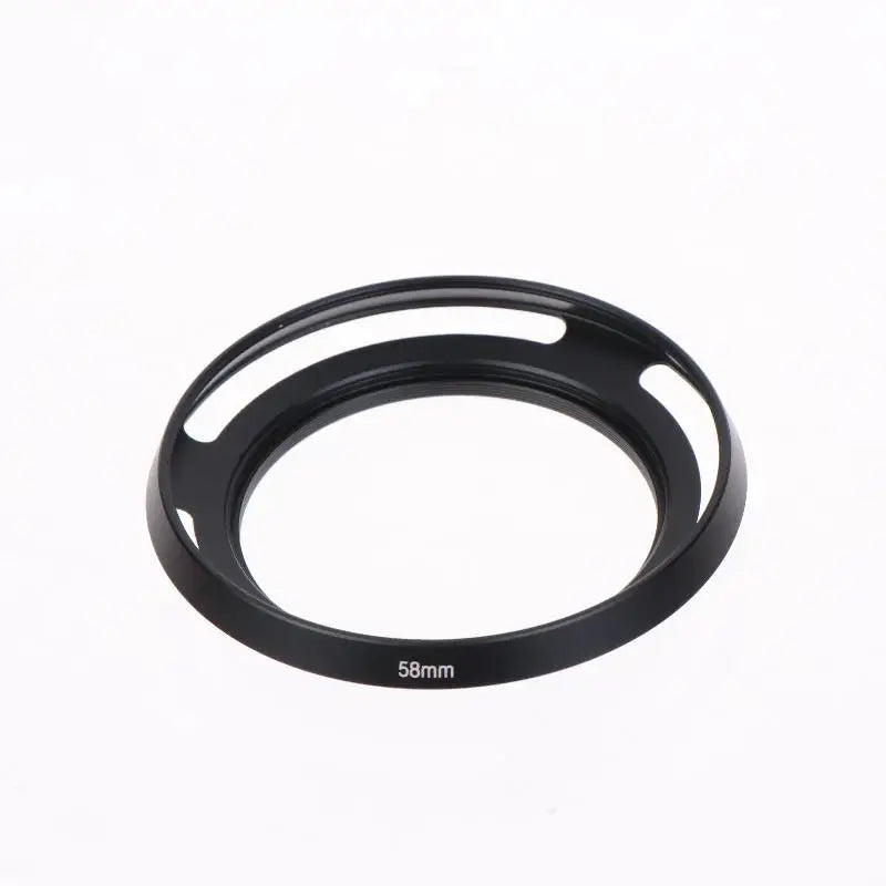 Metal Ultra-Thin Hollow Wide-Angle Lens Hood 37–67mm Universal Camera Lens Hood Babs 58mm