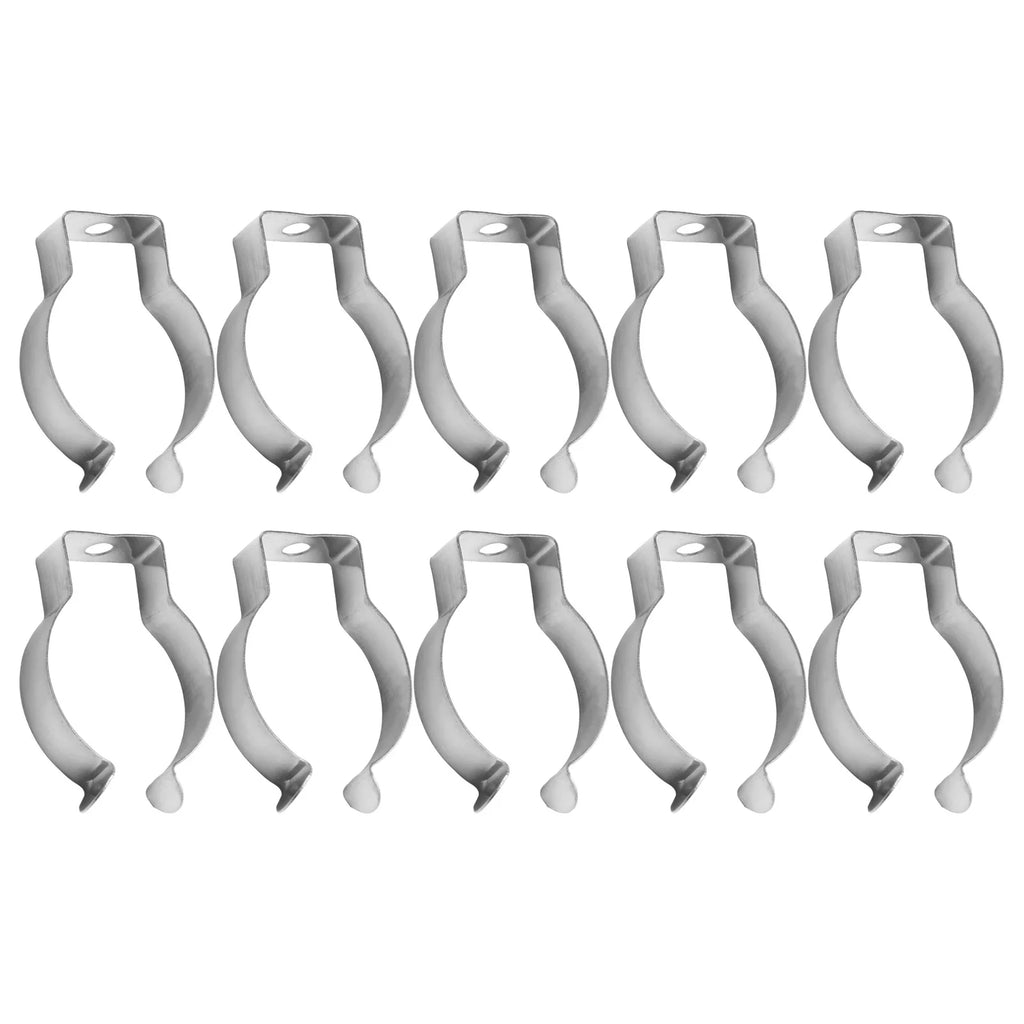 10pcs Spring Terry Clips Tool Hangers 6–28mm Pipe Clamps Tool Storage Clips Babs