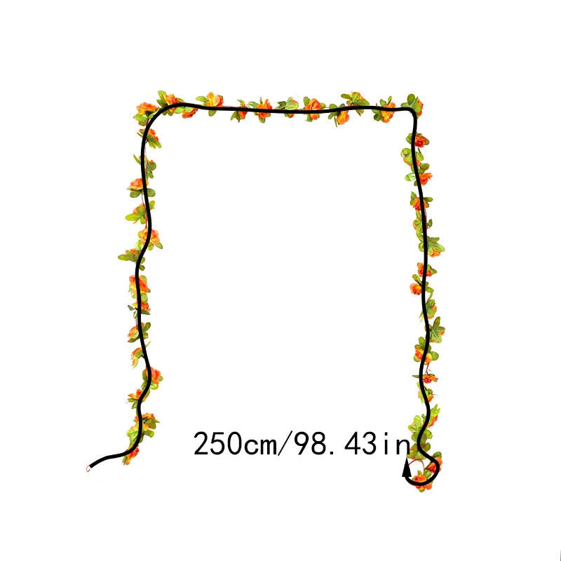 2.5m Silk Rose Vine Artificial Garland – Wedding & Home Décor Artificial Flower Garland Babs