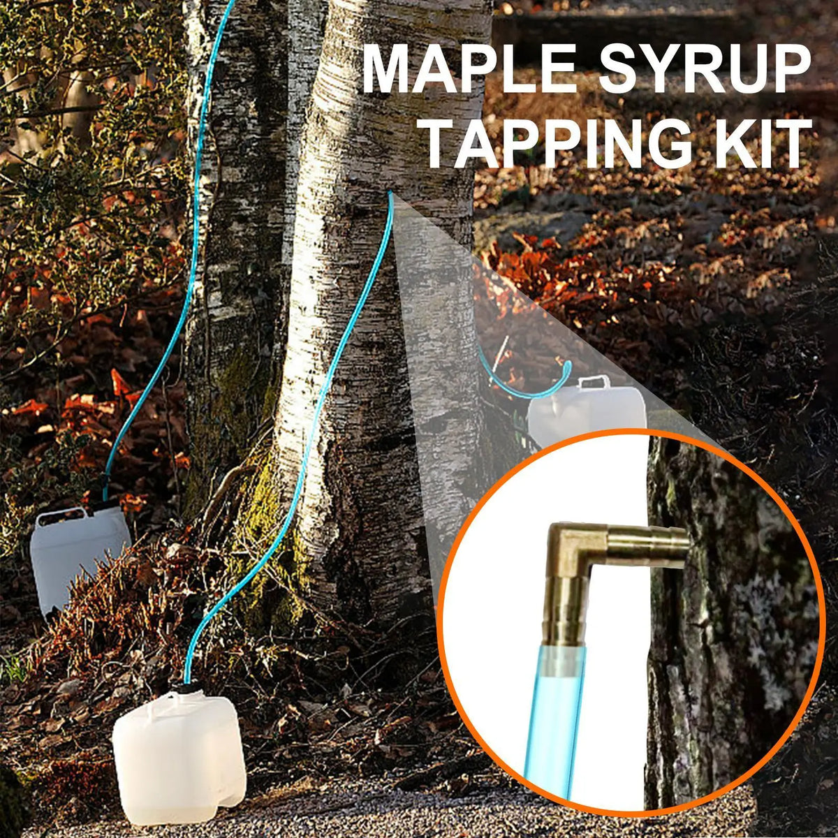 Maple Syrup Tapping Kit – L-Shaped Tap & Food-Grade Tubing Tree Tapping Kit Babs
