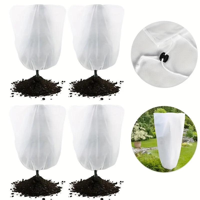 Large Plant Frost Protection Covers with Zipper & Drawstring Plant Frost Cover Babs