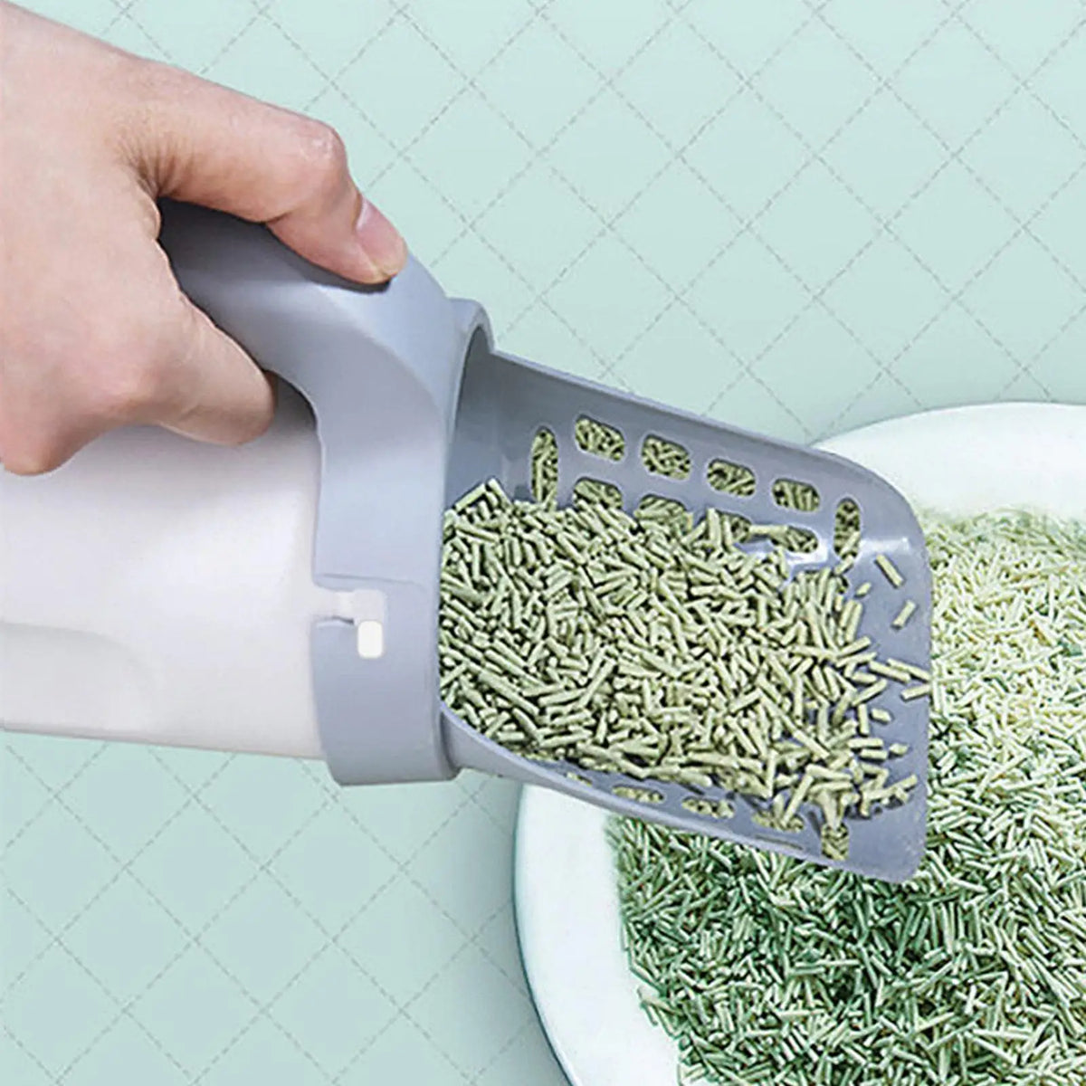 Non-Stick Cat Litter Scoop with Garbage Bags | Easy Clean Cat Litter Scoop Babs