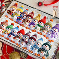 16PCS Wooden Christmas Snowman Hanging Tree Decorations Christmas Tree Ornaments Babs 16PCS