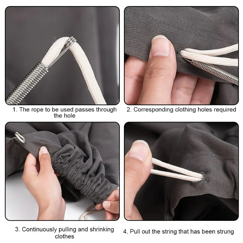 10Pcs Bendable Spring Drawstring Threader – Sewing Tool Set Sewing Threading Tool Babs