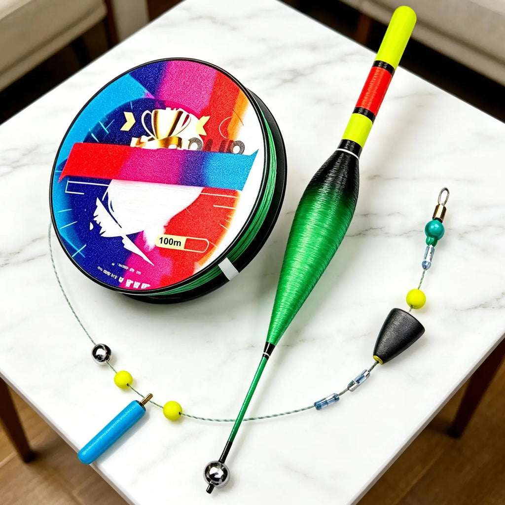 Automatic Bobber Fishing Line Set with Float – 100m Nylon Fishing Bobber Line Set Babs