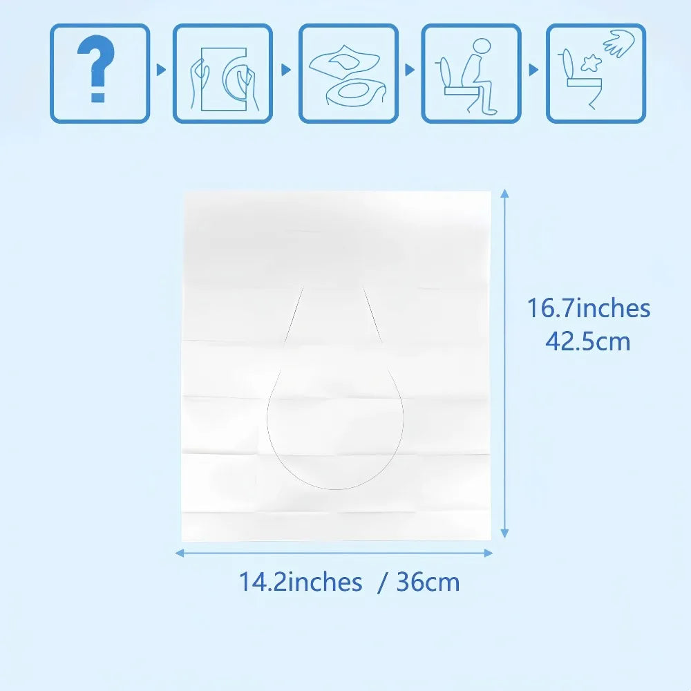 Disposable Toilet Seat Covers – Flushable Travel Liners Toilet Seat Liners Babs