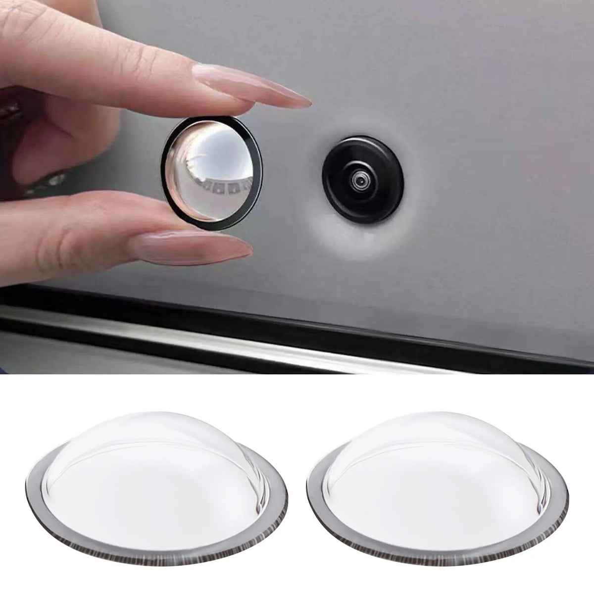 2pcs Car Camera Lens Cover 360° Panoramic HD Scratch Guard Camera Lens Guard Babs