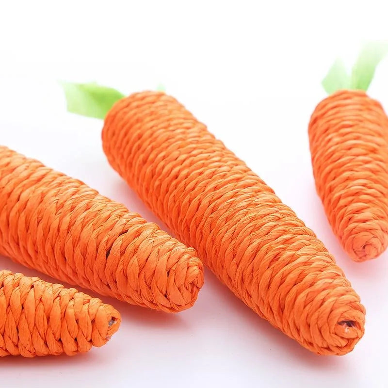 2-Pack Carrot Paper Rope Chew Toy for Cats & Kittens Cat Chew Toy Babs