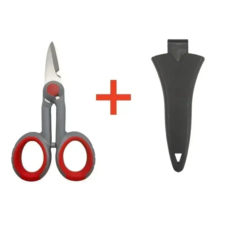 Multifunctional Stainless Steel Scissors – Wire Stripper & Fishing Multifunctional Scissors Babs