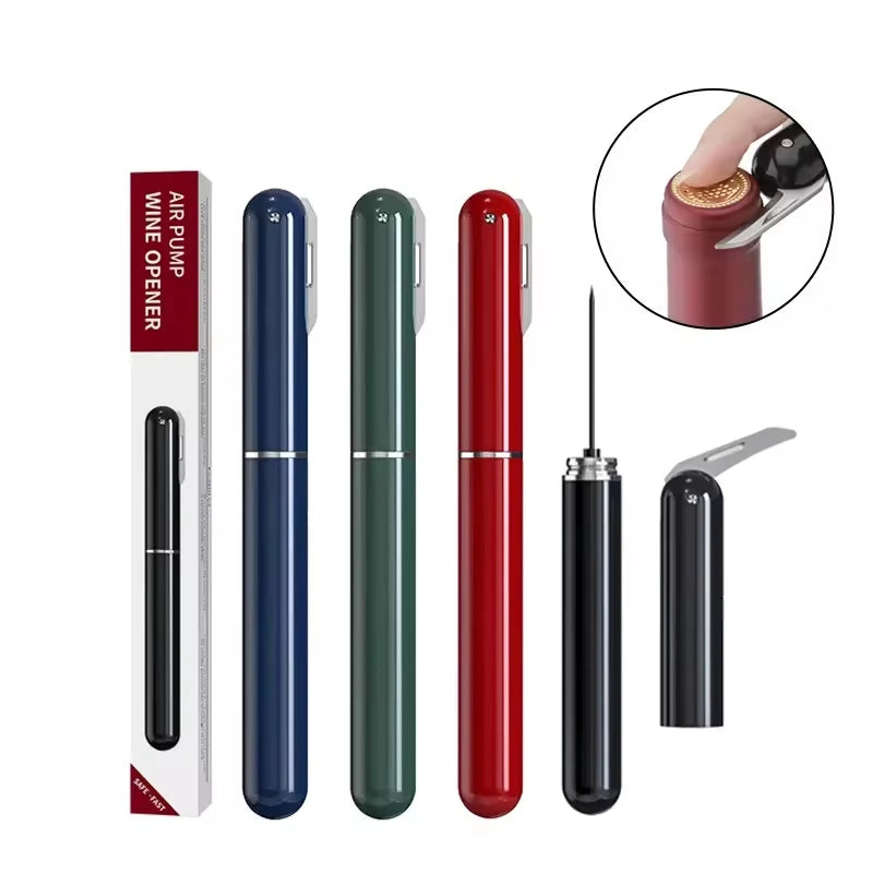 Air Pump Wine Opener & Foil Cutter | Portable Pen-Style Wine Opener Babs