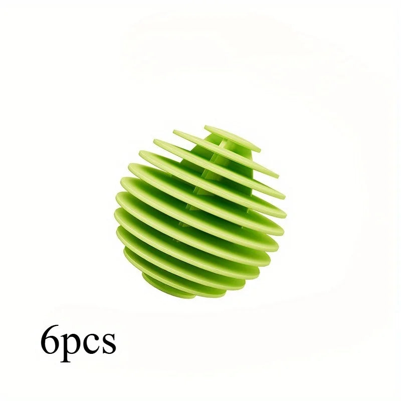 6-Pack Reusable Anti-Static Dryer Balls for Laundry & Drying Dryer Laundry Balls Babs green-6pcs