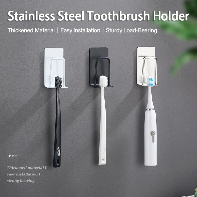 Wall Mount Toothbrush Holder – Punch-Free, Space-Saving Design Toothbrush Holder Babs