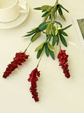 Silk Butterfly Orchid Bouquet – Wedding & Home Décor Artificial Flower Bouquet Babs Red 1 PC