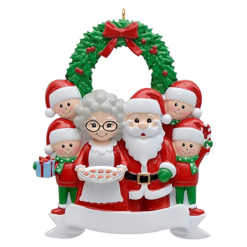 Personalized Family Christmas Tree Ornament – Santa Pendant Christmas Tree Ornament Babs D