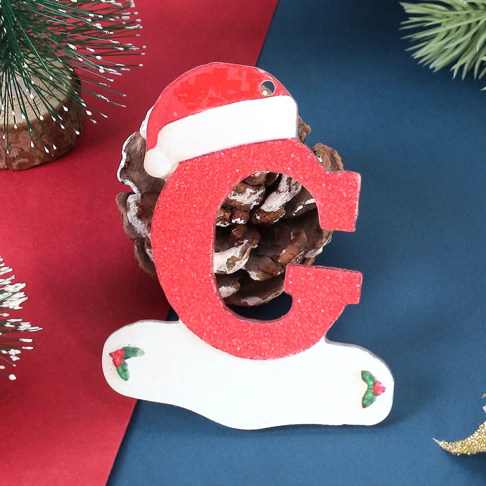 3D Alphabet Christmas Ornaments – DIY Letter Pendants Christmas Ornaments Babs G 1Pcs