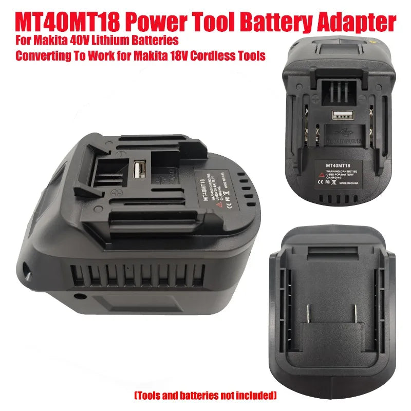MT40MT18 Adapter – Makita 40V to 18V Battery Converter Battery Adapter Babs