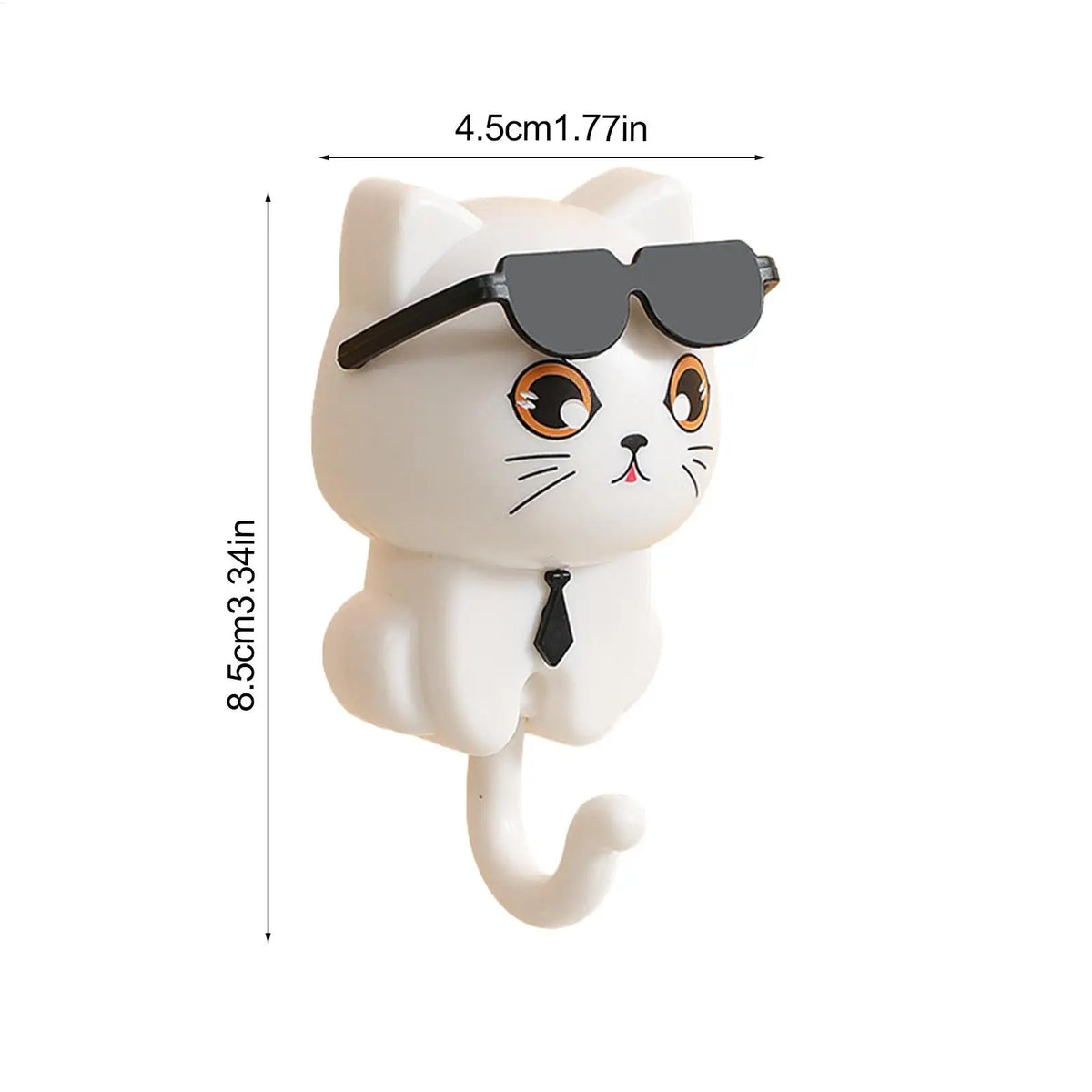 Cute Cat Key Holder – Adhesive Hook for Keys, Hats & Bags Adhesive Wall Hook Babs