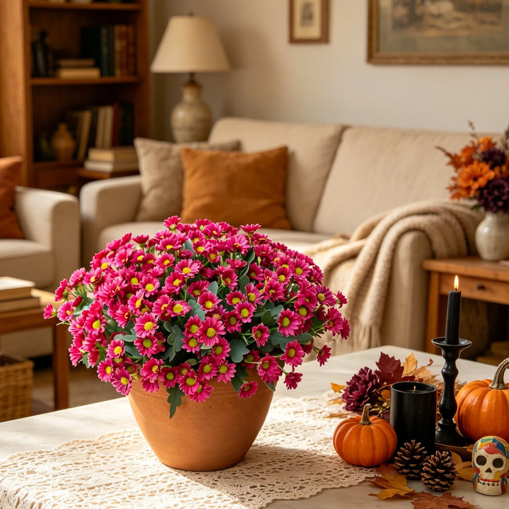 Silk Daisy Artificial Flowers Bouquet – Wedding & Home Decor Artificial Flower Bouquet Babs