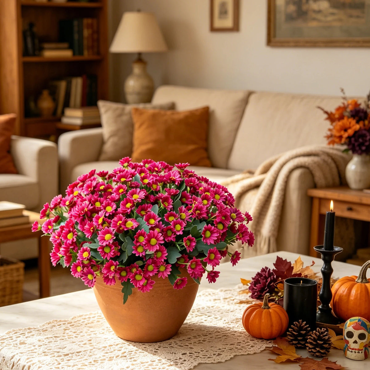 Silk Daisy Artificial Flowers Bouquet – Wedding & Home Decor Artificial Flower Bouquet Babs