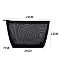 Transparent Mesh Zipper Cosmetic Bag – Makeup Organizer Pouch Cosmetic Organizer Bag Babs C 3PCS