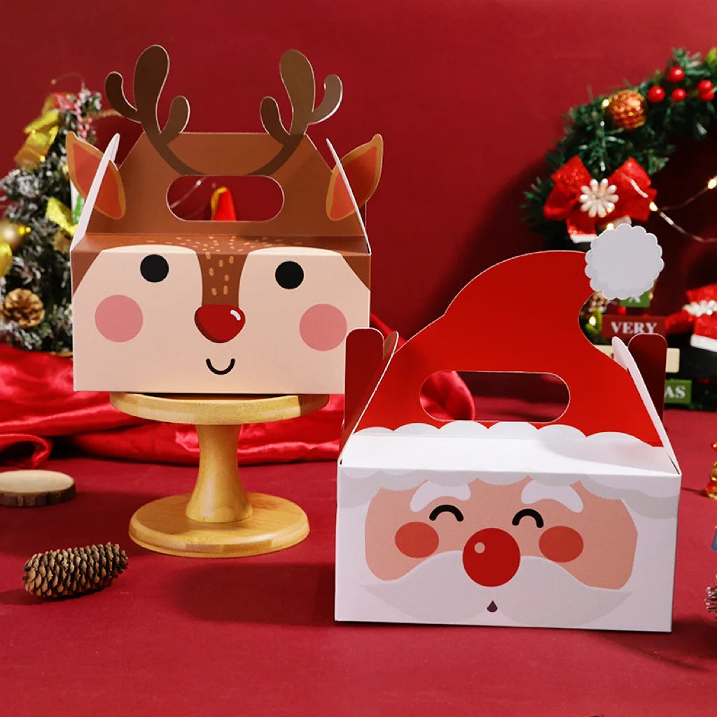 Christmas Square Gift Boxes – Collapsible Holiday Packaging Holiday Gift Boxes Babs