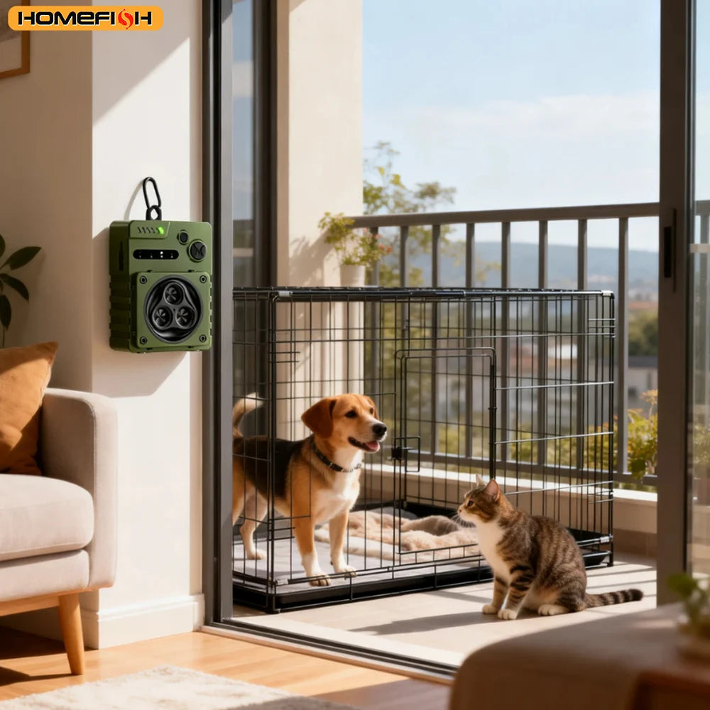 Ultrasonic Dog Bark Deterrent – Rechargeable HOMEFISH Device Bark Deterrent Babs