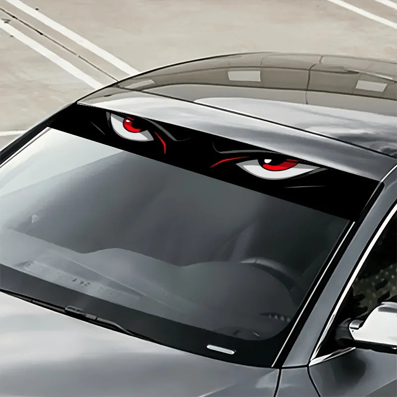 Angry Eyes Cartoon Car Window Decals – Stylish Auto Stickers Car Window Decal Babs