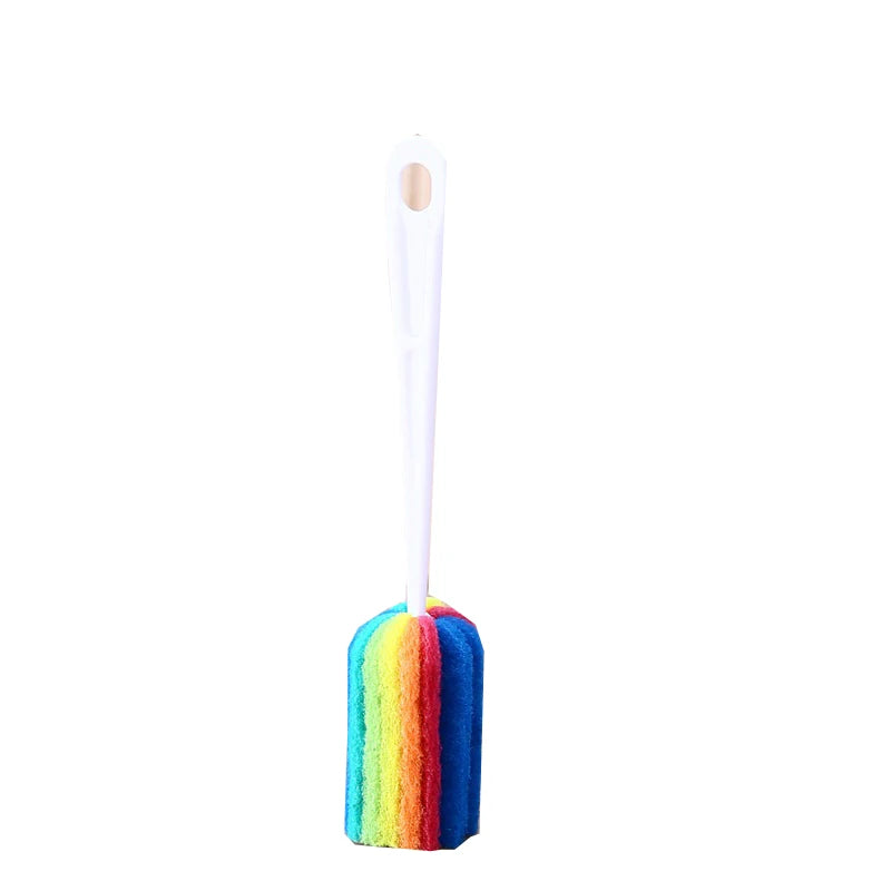 Rainbow Sponge Bottle Brush – Cup, Mug & Glass Scrubber Bottle Cleaning Brush Babs 1