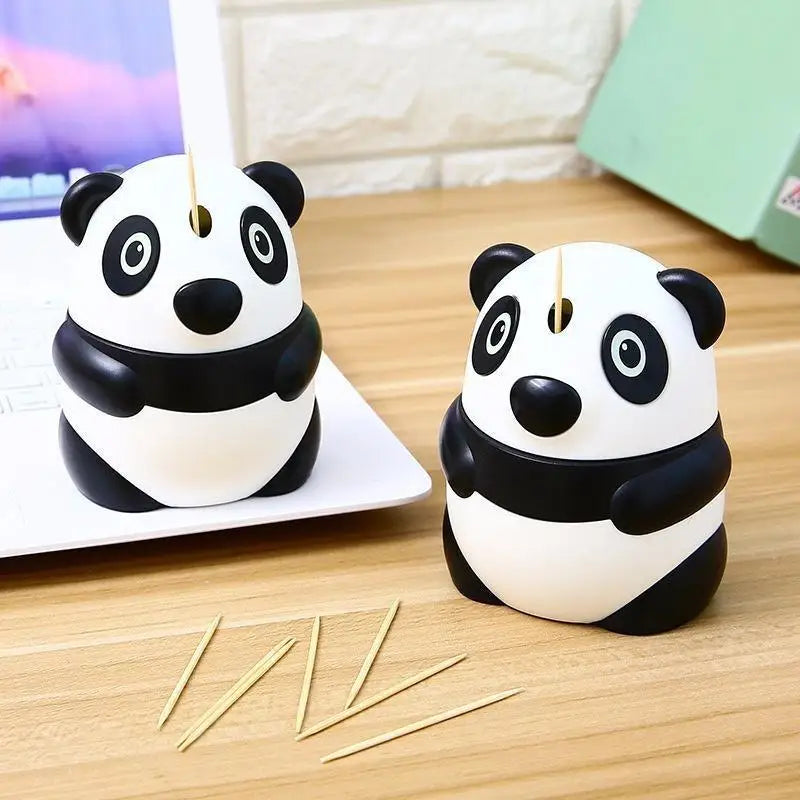 Cute Panda Automatic Toothpick Holder Box – Fun Table Decor Toothpick Holder Babs