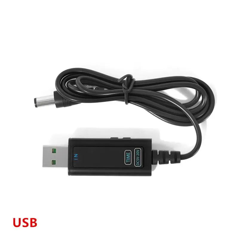 USB/Type-C to DC 5.5x2.5mm Adjustable Voltage Charging Cable Charging Cable Babs A