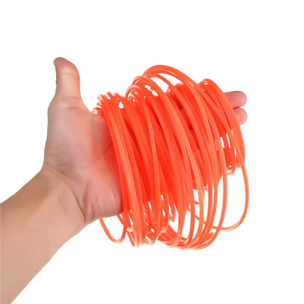 Orange Round Nylon Trimmer Line 2.7mm 50m – Garden Grass Cord Trimmer Line Spool Babs