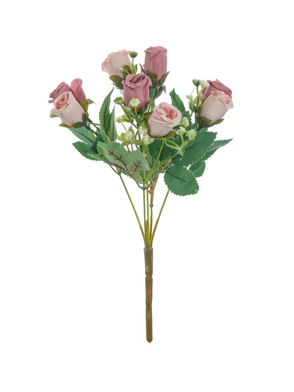 Silk Artificial Flower Bouquet – Wedding & Home Decor Artificial Silk Flowers Babs Deep Pink 1PC