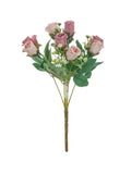 Silk Artificial Flower Bouquet – Wedding & Home Decor Artificial Silk Flowers Babs Deep Pink 1PC