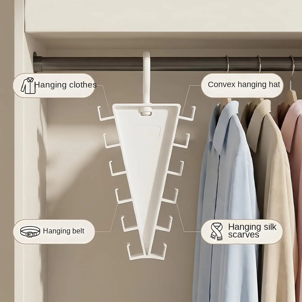 12-Hook Rotatable Space-Saving Clothes & Pants Hanger Rack Clothes Hanger Rack Babs