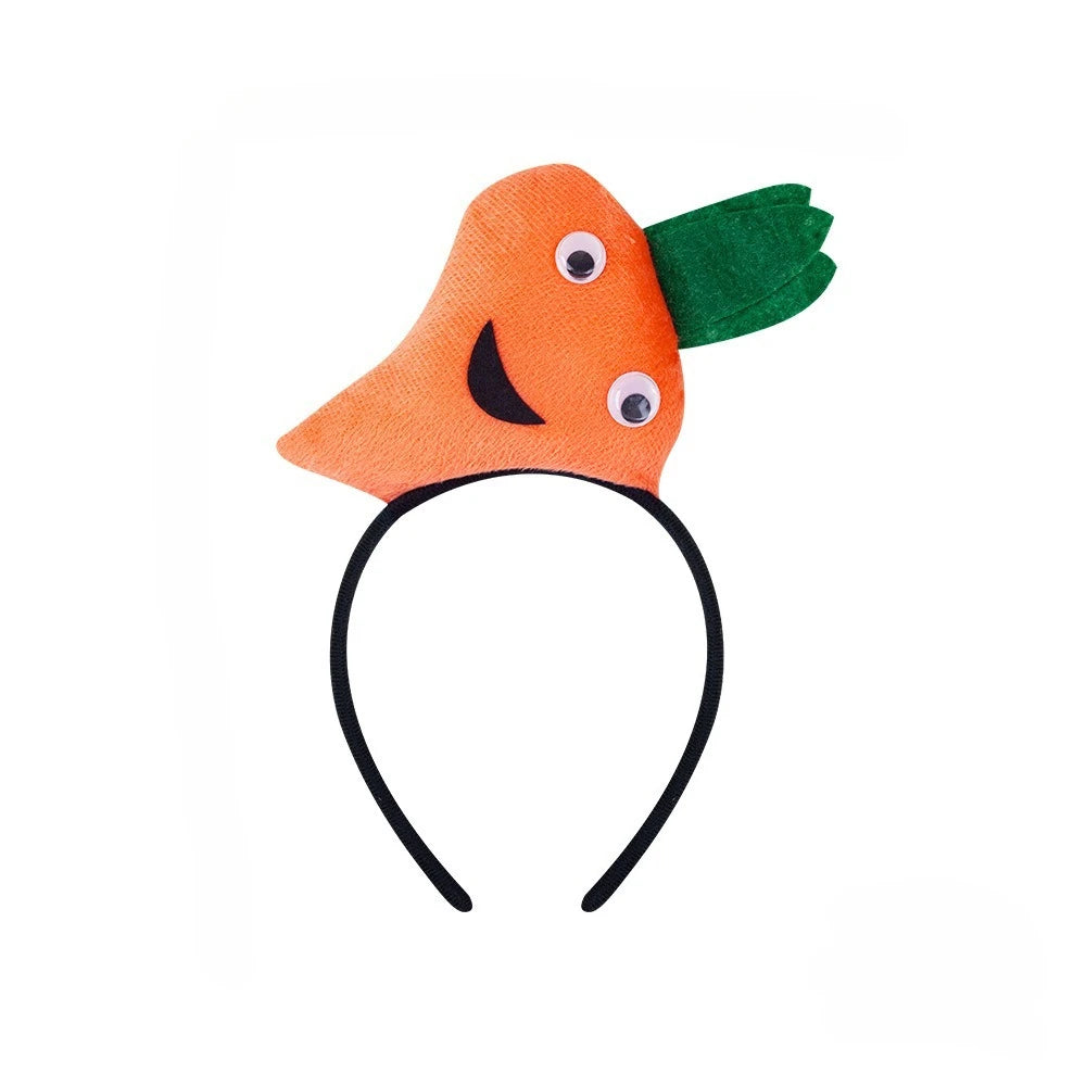 Cute Carrot Hair Hoop – Cosplay Headwear for Kids & Adults Costume Hair Hoop Babs orange headband for teens or women