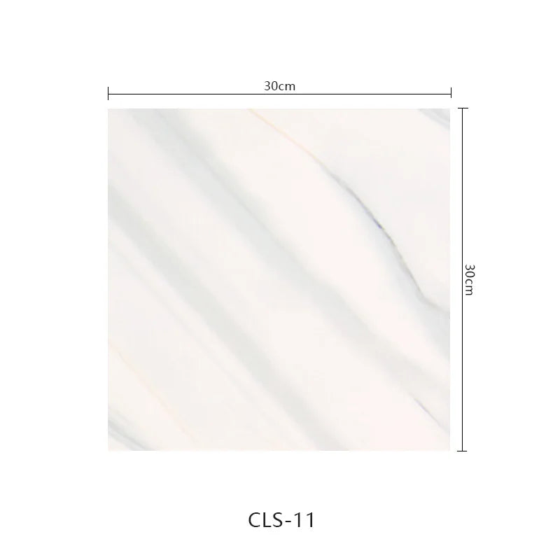10pcs Self-Adhesive Marble PVC Tile Wall Stickers 30×30cm