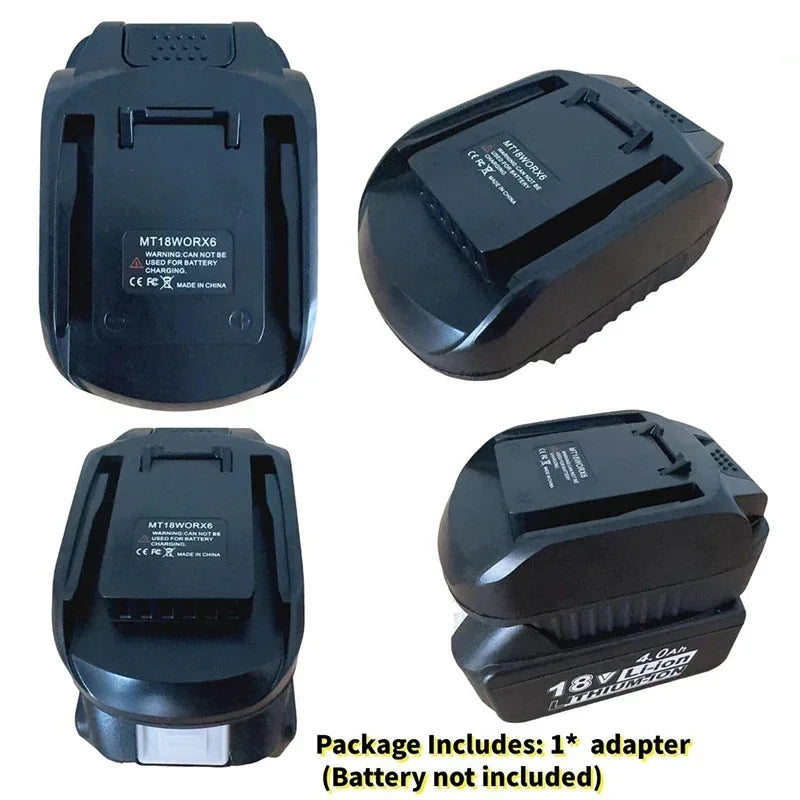 Makita 18V to WORX 20V 6-Pin Battery Converter Adapter MT18WORX6 Battery Converter Adapter Babs