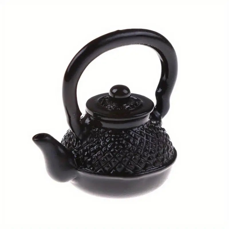 1:12 Dollhouse Miniature Metal Kettle – Kitchen Decor & Gift Dollhouse Accessory Babs
