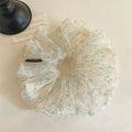 Mint Green Organza Scrunchies – 4-Pack Women's Hair Ties Organza Scrunchie Set Babs B